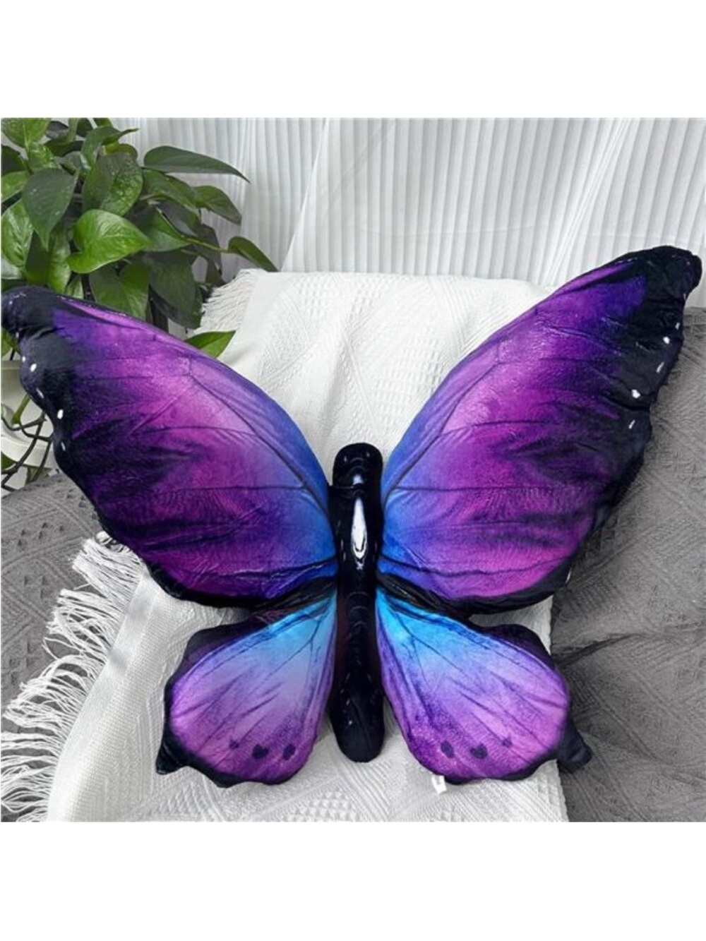 BRAND NEW Butterfly Decorations Pillow Decorative Throw-Pillow 24.4" x 16.5"